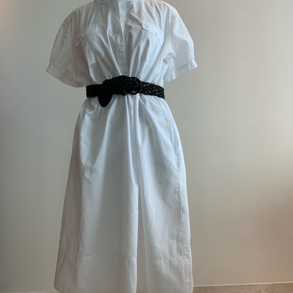 Chic, Comfy DKNY Pure White Cotton Dress sz Lg - Picture 5 of 9